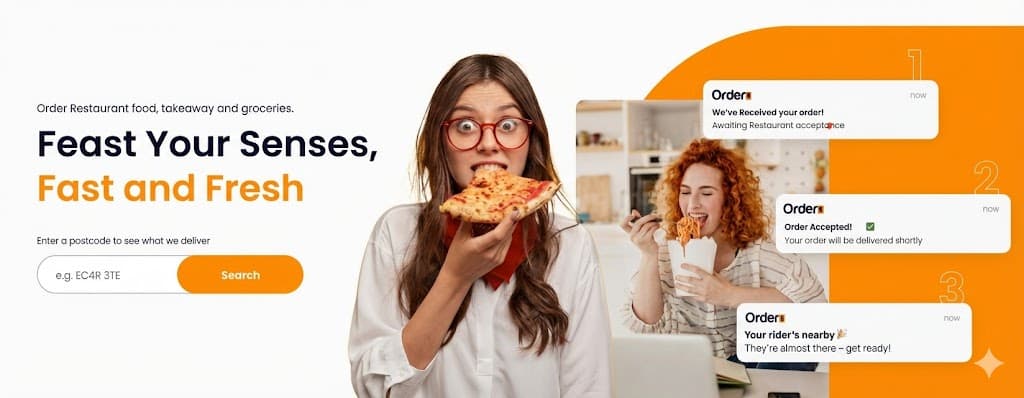 Food delivery illustration